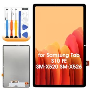 LCD Display pour Samsung Tab S10 FE &Eacute;cran de Rechange pour Samsung Galaxy Tab S10 FE SM-X520 SM-X526B X526 11 Pouces LCD Affichage Digitalizer &Eacute;cran Tactile Assembl&eacute;e avec Outils, Noir (Greentrace, neuf)