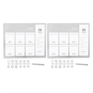 Tableau d'affichage en acrylique pour nail art, 6 couleurs, support d'&eacute;chantillon pour salon de manucure, design artistique, artistes professionnels des ongles, usage domestique, (Iueburu, neuf)