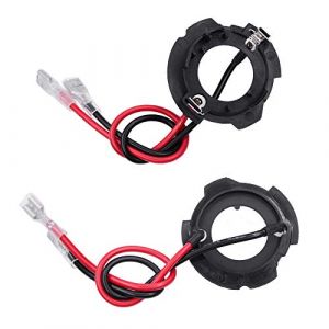 HUIQIAO H7 LED Support adaptateur d'ampoule de phare Clip de retenue pour V-W Go-lf5 M-K5 (HUIQIAODS-EU, neuf)