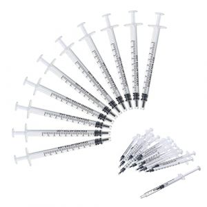 Seringue 1ml Sans Aiguille - Lot De 100 Pi&egrave;ces Seringues En Plastique, Pour L'alimentation Des Animaux Domestiques, Mesure De Liquide, Industrie Et La Science (UP LII, neuf)