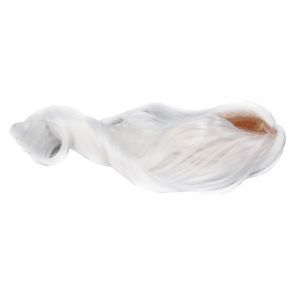 Generic Soft Silk Long Curly Doll Wig Conception du Cuir Chevelu, Styles Personnalisables pour la Tête de Poupée 22-23 Cm (Lune blanche) (Supordu, neuf)