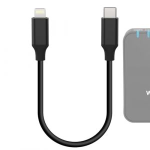 Geekria for Creators Câble de microphone USB C vers Lightning 20 cm, compatible avec Rode VideoMic GO II, Wireless GO II, DJI Mic, Mic 2 (Noir) (GeekriaDirectEU, neuf)