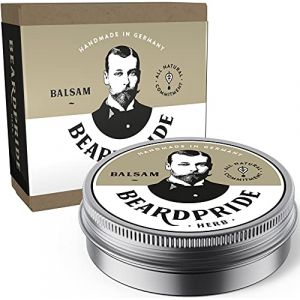 BEARDPRIDE Baume à barbe - Herb - The Original Beard Balm from the Barbershop - Notre baume à barbe est à base de beurre de karité et d'huiles naturelles - Baume à barbe - Cadeau pour hommes - 55g (LinaCare, neuf)