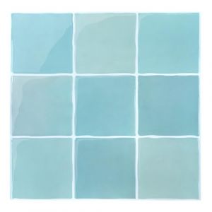 COMSTICKC Plus &eacute;pais Credence Adh&eacute;sif pour Cuisine Salle de Bain, 10 Pi&egrave;ces, Bleu Carrelage Adhesif Mural, Carrelage Autocollant M&eacute;tro, imperm&eacute;able, 30,5x30,5cm (Comstickc, neuf)