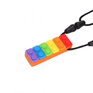 Generic Collier en Silicone de Taater, flexibilité du Col de Théâtre étanche pour l'autisme (Colle dentaire de l'orange arc-en-ciel) (Rukeider, neuf)