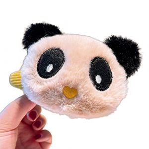 Adorable panda pour queue de cheval, chouchous élastiques en peluche pour tête de panda, pince à cheveux en forme de panda (ZZZzz, neuf)