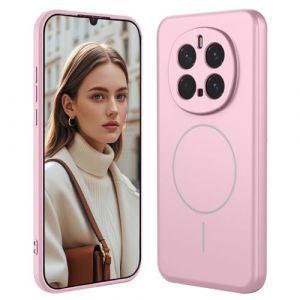 GOGME Coque en Silicone Liquide pour Huawei Honor Magic 7 Pro / Magic7 Pro avec &Eacute;tui &Eacute;l&eacute;gant Et Housse Antichoc, Slim Cover Design, Compatible avec MagSafe - Rose (KERUN EU, neuf)