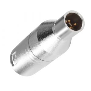 QIANRENON Adaptateur convertisseur XLR 3 broches vers mini XLR 3 broches pour casque X-l-r-3 mâle vers mini x-l-r mâle audio équilibré, pour microphone, appareil photo, caméscope, haut-parleur (qianrenyang, neuf)