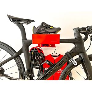 Huniox® Support Velo - Accroche Velo - Rangement Velo Garage - Crochet Mural Velo - Attache Velo Mural - Support Velo Garage - Acroche Velo Au Mur - Rack a Velo - Rangement Velo Mural (Red) (Huniox, neuf)