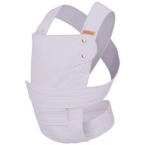 marsupi Breeze Porte-bébé pour Bébés et Tout-petits jusqu'à 15kg - Porte-bébé léger et aéré avec système d'attache à scratch solide et facile-Lilas L (LA MAISON EN CHIFFON, neuf)