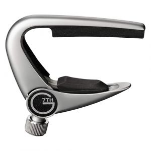 G7th Newport Capodastre Partiel 5 Cordes Argent - L&eacute;ger Avec Contr&ocirc;le de Tension R&eacute;glable - Parfait pour Guitare Acoustique et Guitare &Eacute;lectrique (G7th, The Capo Company, neuf)