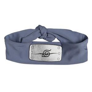 Bandeau Naruto Shippuden Leaf Village Sasuke Uchiha - Accessoire de costume pour homme et femme - Gris (Bixem, neuf)