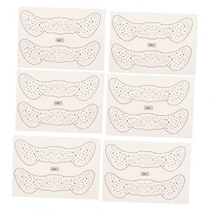 VICASKY 6 Feuilles Autocollants de Temporaires pour Éphémères Créatifs Stickers Taches de Rousseur Faciles à Appliquer Retirer (Micanties, neuf)