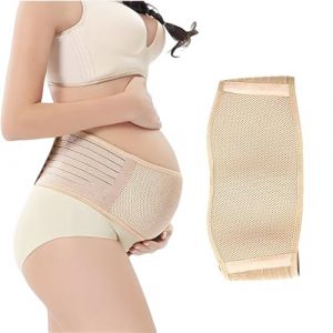 LuLiyLdJ ceinture de grossesse femme enceinte De Ventre De Maternité Pour La Grossesse Ceinture De Maintien Du Ventre De grossesse Douce & Respirante Bandes de soutien pelvien (LuLyL, neuf)