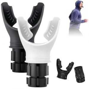 2 Pièces Dispositif D'exercice Respiratoire,Entraîneur de Résistance Respiratoire,Appareil D'Exercice Pulmonaire,Entraîneur Respiration pour Les Poumons,Portable Silicone Appareil D'entraînement (DINODANUBE TRADING, neuf)