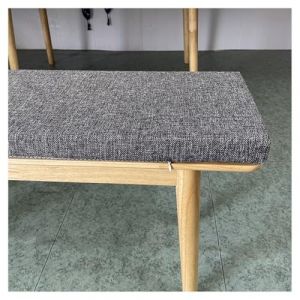 Coussin Banquette Exterieur/Interieur 120x50/100x40/90x50, Coussin pour Banc de Jardin Antidérapant 1/2/3 Places, Amovible et Lavable, pour Balancelle, Chaise de Salle à Manger(Dark grey,120x50cm/47x2 (MIUGOODEL, neuf)