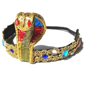 Serre-tête égyptien d'Halloween pour femme - Bandeau de maquillage pour prendre des photos en direct - Accessoire de cheveux égyptien pour femme - Bandeau égyptien élastique en tissu (shengsumaoyiyouxiangongsi, neuf)