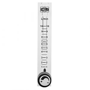 Débitmètre Eau, Debitmetre Air, Débitmètre d'oxygène Transparent Débitmètre de gaz débitmètre Debitmetre Eau pour oxygène/air/gaz/méthane/phosgène (sunborui-EU, neuf)
