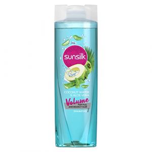 Sunsilk Shampoing pour cheveux volume à l'eau de coco et à l'aloe vera, 370 ml - Inde (thirumurugan agency, neuf)