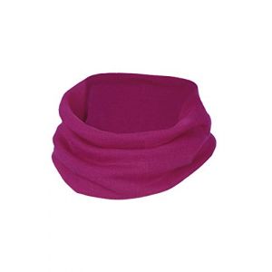 Engel Naturel, Écharpe tube pour enfant finement côtelée, 70 % laine (kbT), 30 % soie (framboise). (Foster-natur, neuf)