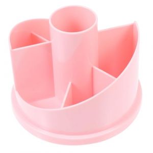 VALICLUD Bo&icirc;te de Rangement Rotative Cylindre Pratique pour Pinceaux de Maquillage et Cosm&eacute;tiques Organisateur de Bureau Multifonction Rose (Cedongh, neuf)