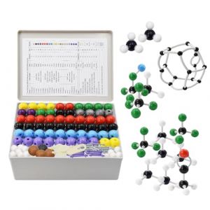 Surplex 444 pièces Kit de chimie modèle moléculaire pour étudiant ou Enseignant pour l'apprentissage de la Chimie Organique et inorganique modèle de Structure Chimique (DecorBella-EU, neuf)