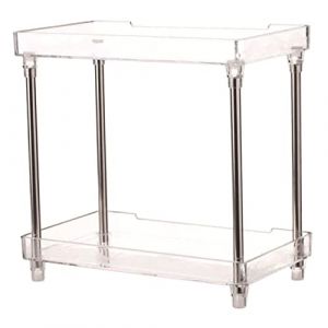 Ipetboom Bo&icirc;te de Rangement Acrylique pour Salle de Bain &Eacute;tanche et Support Multi-usage pour Cosm&eacute;tiques et Accessoires Compact et R&eacute;sistant Aux Rayures pour Tablette de Lavabo et (KinRoZ, neuf)