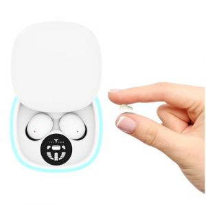 Xmenha Mini &Eacute;couteurs de Sommeil &Eacute;couteurs Oreillette Invisible Sommeil Waterproof &eacute;tanche Sport Confortable en Anti Bruit avec Micro & R&eacute;duction du Bruit L&eacute;ger &agrave; Porter Contr&ocirc;le d'appuyer de Toucher (Xmenha, neuf)