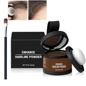 Waverloo Magic Root Cover Up, Waverlo Root Cover, Enhance Hairline Powder, Magic Root Cover Up, Powder Instantly Conceals Magic Color Root Touch Up (Ash Brown) (Ling Rui, neuf)