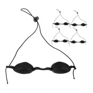 CALLARON 5 Pièces Lunettes De Lunettes à L'œil Masque Pour Les Yeux Sommeil Masque De Sommeil Pour Les Yeux Masques Pour Les Yeux Gonflés Lunettes De Bronzage Gel De Silice Black (Raindrops On Roof, neuf)