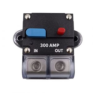 WANGCL Fusible automatique 300 A - Disjoncteur automatique réinitialisable - Fusible automatique - Bouton de réinitialisation manuelle - 12-48 V CC - Pour voiture, bateau, moto, bateau (WANGCL EU, neuf)