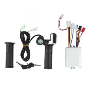 Contrôleur de vélo électrique 24 V-48 V - Moteur brossé - Poignée de contrôle de vitesse - Compatible avec les scooters électriques de 250 W-1000 W (24 V 500 W) (youwort, neuf)