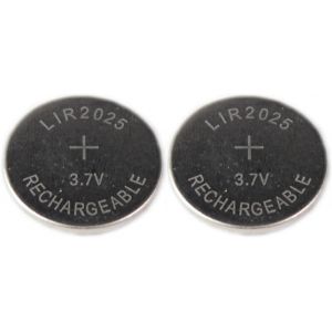 2X LIR2025 40 mAh 3,7 V Batterie Rechargeable LIR 2025 Pile Bouton 3.7V 40mAh CR2025 Rechargeables Piles Bouton Batterie pour G&eacute;n&eacute;rateur Tan T&eacute;l&eacute;commande Cl&eacute; de Voiture remplace CR 2025 by Girafus (Utumbuku Technologies, neuf)