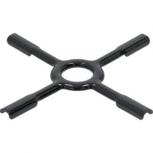 BSSTORE R&eacute;ducteur de cuisini&egrave;re &agrave; croix &eacute;maill&eacute;e noire 13 cm - Support pour casseroles ; Moka ; Cafeti&egrave;re - Support universel C00033532 A8040 (BSSTORE&reg;, neuf)