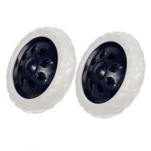 NIYANGLE 2pi&egrave;ces Roues De Chariot De Courses De Remplacement Roulettes Universelles Pour Caddie Et Trolley Accessoires Pratiques Et Faciles &agrave; Installer (Madonna Tied, neuf)