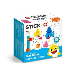 Stick-O Blocs de Construction magnétiques pour Enfants à partir de 1 an Jouets éducatifs avec Aimant Ensemble d'amis bébé Requin pour Filles garçons Jouets Montessori 30 pièces (ClicsToys, neuf)