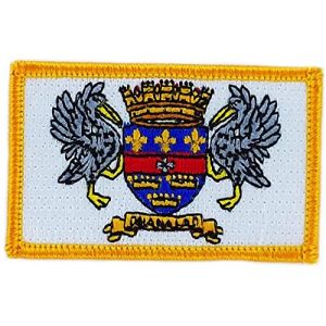 Akachafactory Patch écusson brodé Drapeau Saint Barthelemy Barth thermocollant Backpack (Akachafactory, neuf)