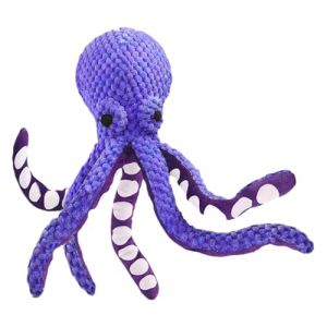 Jouet pour Chien En Forme De Pieuvre - Jouet Interactif pour Chien Qui Couine - Conception Enti&egrave;rement Ferm&eacute;e, Sans Remplissage, Jouets De Nettoyage Des Dents pour Chiens De Taille Moyenne Et Grande (jiwek, neuf)