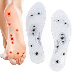 WUMZIRA Semelle Magnetique, de Semelles Magn&eacute;tiques Pour Gar&ccedil;ons et Filles, R&eacute;flexologie, Acupression, Traitement de La Plantaire 1 Paire favorisent la Circulation Sanguine(35-40) (LI SHANG RU DE DIAN, neuf)