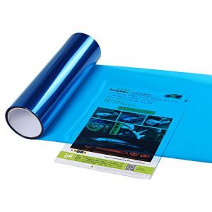XUPHINX Autocollant léger pour Voiture, Auto-adhésif Autocollant léger pour Voiture Feuille de Film de Vinyle teinté de Phare de feu antibrouillard fumée, Bleu, 30x60cm (Haoyunlucy, neuf)