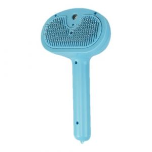 Brosse à vapeur pour poils de chat, brosse à vapeur pour chiens - Peigne de toilettage Steamy pour chiots - Brosse à poils d'animaux à suspendre avec bouton de brume et de déverrouillage - Contre les (qifanm, neuf)