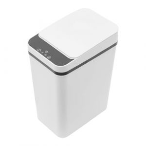HPDTZ Poubelle automatique intelligente avec d&eacute;tecteur de mouvement pour cuisine et bureau, capacit&eacute; de 12 l, blanche (SAEEERS, neuf)