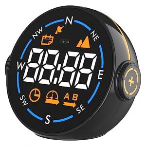 HUIOP Altimètre De Voiture,Compteur De Vitesse du Système De Positionnement Global De Voiture H600G Affichage Numérique Compteur D'Altitude De Vitesse Affichage Tête Haute De Voiture (minimin, neuf)