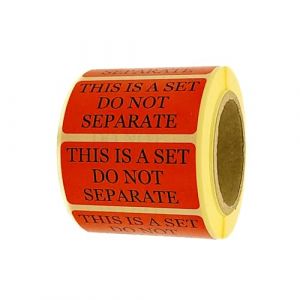 MD Labels Lot de 500 Étiquettes Autocollantes d'expédition sur rouleau de 50 x 25 mm - THIS IS A SET DO NOT SEPARATE - Emballage autocollant pour Amazon Vendor & FBA Fulfillment (MD Labels, neuf)