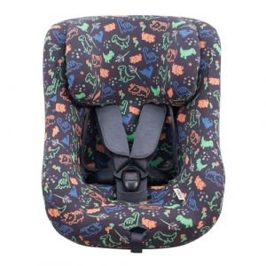 JYOKO KIDS Housse pour siège auto bébé en coton compatible avec Joie Spin 360, Nuna REBL (Happy Dino) (JYOKO, neuf)