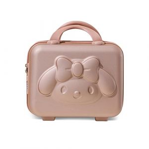 Balakaka Vanity Femme de Voyage Portable Imperméable Rigide de Maquillage avec Nervures, Trousse de Toilette pour Vacances Voyager Or Rose (BESTLINK TECHNOLOGY S.R.L., neuf)