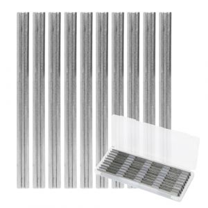 10 Pi&egrave;ces Lames de Raboteuse 82mm, lame du rabot HSS, R&eacute;versibles Lame de Raboteuse, pour Machines De Travail du Bois, Rabots MAKlTA, Bosch, Lames De Rabot for Travail du Bois Power Tool Pi&egrave;ces (DAOLIANGKEJI, neuf)