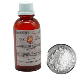 AlcoFermBrew Présure 100ml pour fromagerie + Chlorure de Calcium Gratuit - présure de Veau | présure Naturelle | extrait de présure | présure Liquide (AlcoFermBrew, neuf)