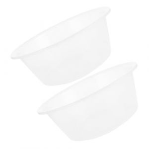 Beaupretty 2pièces Bac De Bain Transparent Grand Bassin Plastique Pour Trempage Lavage Visage Pour Spa Et Détente à (KenuoL, neuf)