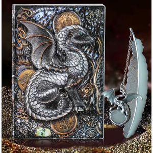 LaVenty vintage dnd notebook dragon magazine de l'industrie laiti&egrave;re cahier reli&eacute; a5 cadeaux pour les joueurs de donjons et dragons dnd notebook cadeau d'anniversaire du dragon anniversaire du dragon (LaVenty UK, neuf)